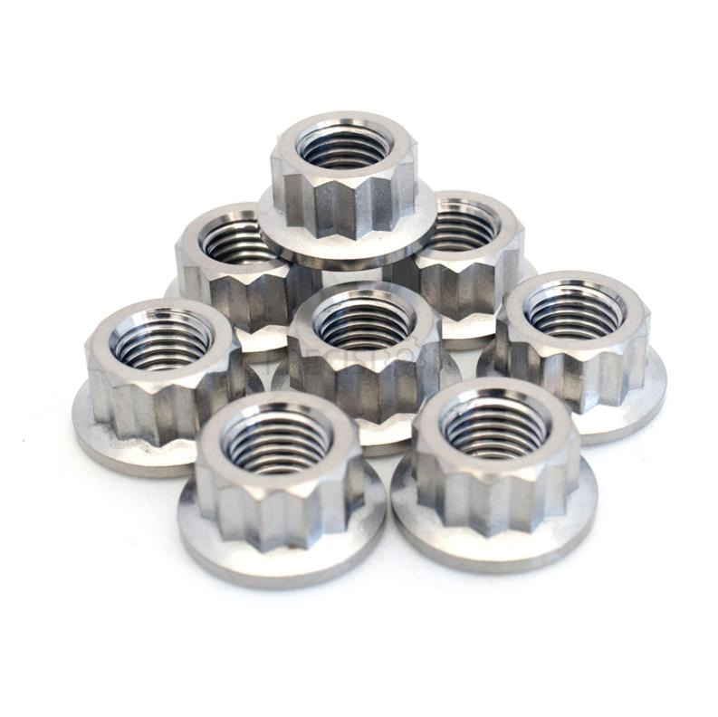网址-------Titanium 12 Point Flange Sprocket Nuts