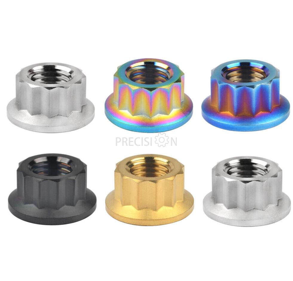 网址-------Titanium 12 Point Flange Sprocket Nuts