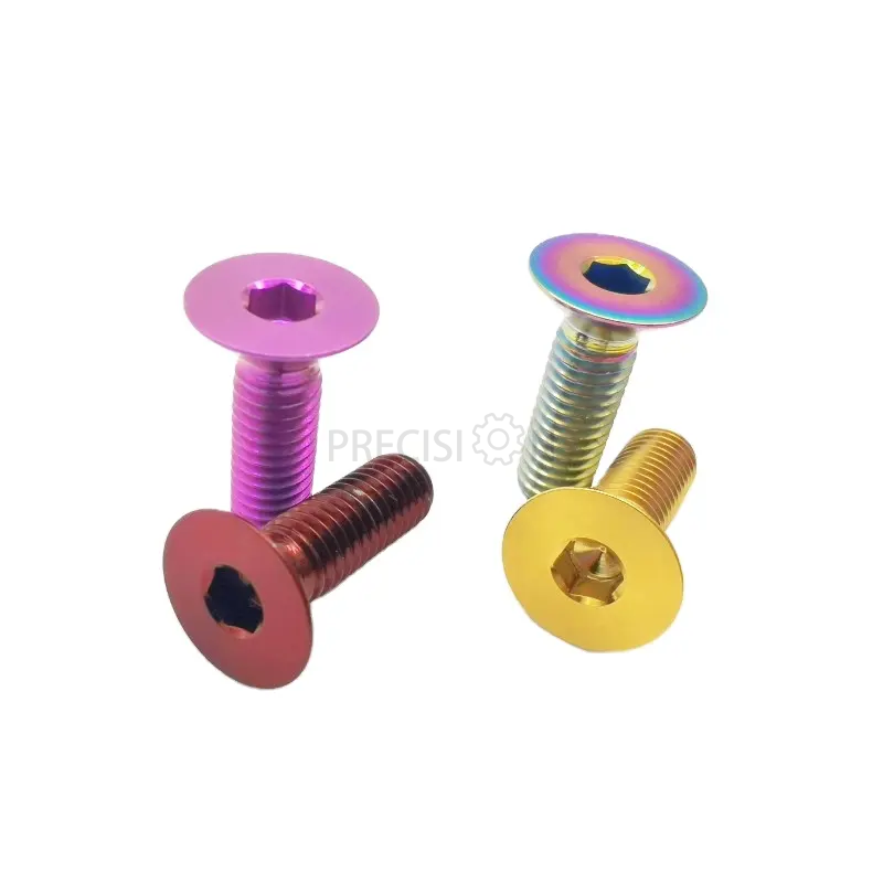 Titanium Bottle Cage Bolts M5x12mm