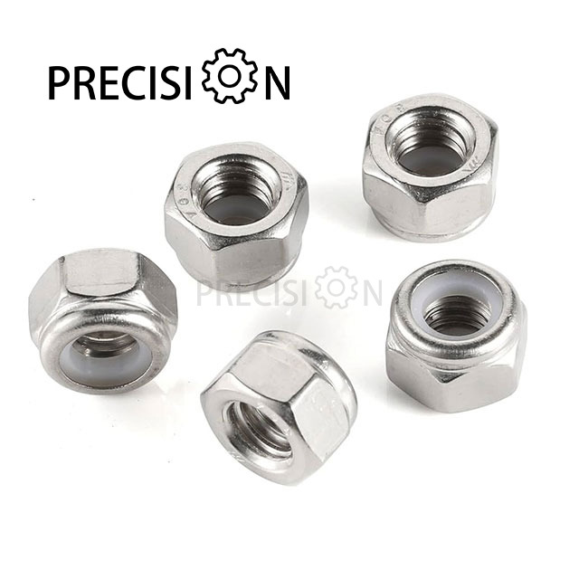 Titanium Hex Nylon Lock Nuts