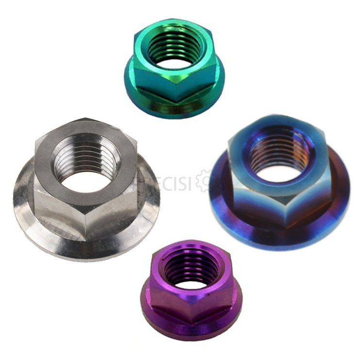 Titanium Hex Flange Nuts