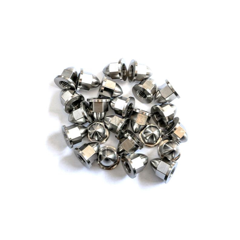 Titanium Flanged Hex Acorn Nuts